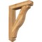 Ekena Millwork Funston Arts and Crafts Rough Sawn Bracket w/ Offset Brace, Western Red Cedar, 6"W x 28"D x 36"H BKT0604X28X36FST03RWR - alternate 1